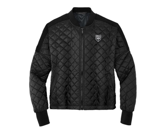 Ladies Boxy Quilted Bomber