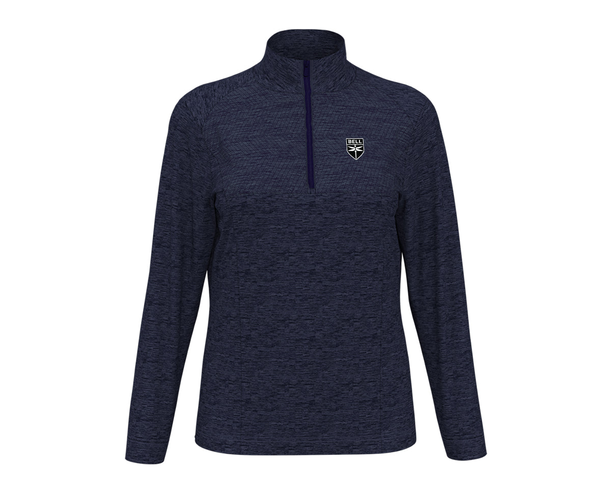 Ladies Textured Quarter-Zip