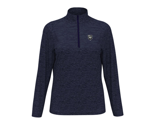 Ladies Textured Quarter-Zip